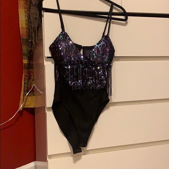Black sequin bodysuit - Picture 4 of 8